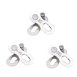 FahrradKette, 3 Pcs Kettenschloss, Fahrrad Missing Link, Fahrradkettenglied, Fahrrad Kettenverschluss Glied, für 6-7-8, 9, 10 Geschwindigkeitskette FahrradKette, 3 Pcs Kettenschloss, Fahrrad Missing Link, Fahrradkettenglied, Fahrrad Kettenverschluss Glied, für 6-7-8, 9, 10 Geschwindigkeitskette