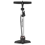 Beto Hochdruck-Standpumpe, Stahl, Weiß, mit Manometer und Softgriff Beto Hochdruck-Standpumpe, Stahl, Weiß, mit Manometer und Softgriff