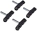XLC Unisex – Erwachsene Bremsschuhe Cantilever BS-C02 4er Set 55 mm, Schwarz, One Size