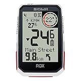 SIGMA Sport ROX 4.0 White| Fahrradcomputer kabellos GPS & Navigation inkl. GPS Halterung | Outdoor GPS Navigation mit Höhenmessung Farbe: Weiß