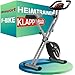 Ultrasport Heimtrainer Fahrrad Klappbar I Hometrainer Fahrrad Klappbar mit Komfort-Sattel I Ergometer Heimtrainer, Fitnessbikes, Indoor Bike, Trimmrad Heimtrainer Klappbar, Schwarz-Silber