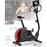 SPORTSTECH ESX600s Ergometer Exercise Bike mit innovativer LED-Technologie, Indoor Cycling Bike, 12 kg Schwungmasse, magnetisches Bremssystem, Pulsgurt und kompatible App
