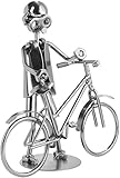 BRUBAKER Schraubenmännchen Fahrrad - Handarbeit Eisenfigur Metallmännchen - Metallfigur Geschenkidee für Fahrradfahrer und Fahrradverkäufer BRUBAKER Schraubenmännchen Fahrrad - Handarbeit Eisenfigur Metallmännchen - Metallfigur Geschenkidee für Fahrradfahrer und Fahrradverkäufer