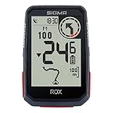 SIGMA SPORT ROX 4.0 Black | Fahrradcomputer kabellos GPS & Navigation inkl. GPS Halterung | Outdoor GPS Navigation mit Höhenmessung