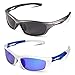 CARFIA Polarisierte Sonnenbrille Herren Verspiegelte UV400 Schutzbrille für Auto Fahrrad Angeln Laufen