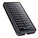 Power Bank USB C 26800mAh, Solar Powerbank PD 3.0A Schnellladung Externer Akku Wasserdichtes Solarladegeräte mit LED Taschenlampe Handy Akkupack für Camping Outdoor Kompatibel mit iPhone/Samsung etc