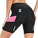 NOOYME Radlerhose Damen gepolstert 4D mit Tasche Fahrradhose Kurz Elastische atmungsaktiv Radhose mit breitem und dichtem Polster Schmerzfrei Schnelltrockende Fahrrad Hosen Damen NOOYME Radlerhose Damen gepolstert 4D mit Tasche Fahrradhose Kurz Elastische atmungsaktiv Radhose mit breitem und dichtem Polster Schmerzfrei Schnelltrockende Fahrrad Hosen Damen