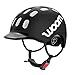 woom Kids Helm, Fahrradhelm für Kinder, mit Visier, für Jungen und Mädchen, 53–56 cm, Größe M, Verstellbar, Aufprallschutz, Schwarz (Black)