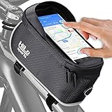 HiLo sports Fahrrad Oberrohrtasche für Smartphone wasserabweisend - Rad Rahmentasche am Oberrohr - Handy Fahrradtasche Rahmen E-Bike Mountainbike