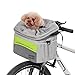 Petsfit Fahrradkorb Vorne für Hunde,Haustier Fahrradtasche Fahrrad Hundekorb für Kleine Hunde und Katzen,Schnellentriegelung, einfache Installation,Grün