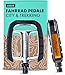 AARON City Fahrradpedale mit rutschfestem Gummi Grip und abgedichtetem Industrie-Kugellager, Trekkingpedale mit Reflektoren für E-Bike, Trekking Bike, City Bike, Silber/Schwarz AARON City Fahrradpedale mit rutschfestem Gummi Grip und abgedichtetem Industrie-Kugellager, Trekkingpedale mit Reflektoren für E-Bike, Trekking Bike, City Bike, Silber/Schwarz