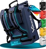 Valkental® 3in1 Fahrradtasche [Bis 25L] - Das Original - Geeignet als Gepäckträgertasche, Rucksack und Umhängetasche - 100% Wasserdicht & Reflektierend - Sichere Befestigung [Abschließbar] Laptopfach