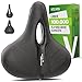 VELMIA City Fahrradsattel aus bequemen Memory Foam mit komfortablem [3 Zonen Konzept] Fahrradsattel Damen & Herren Bike Seat